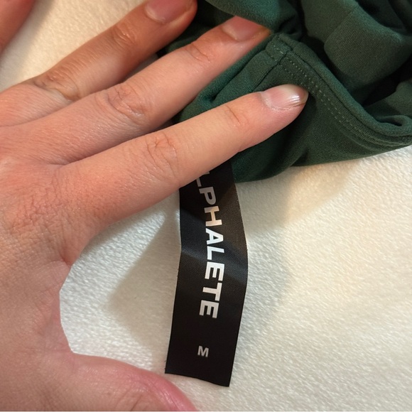 Alphalete Celeste Sports Bra C/D Cup Blade Green Medium - Picture 7 of 13